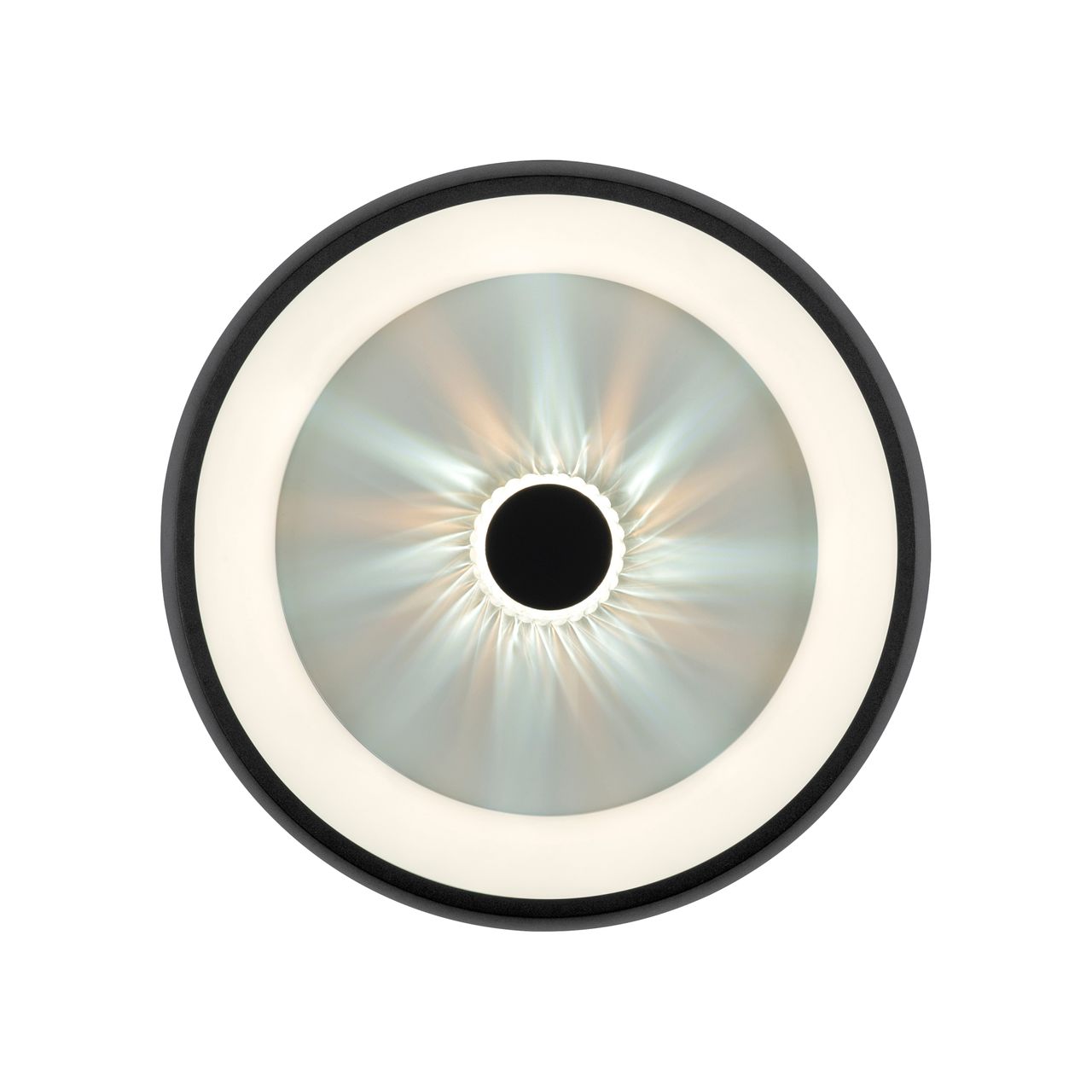 JUST LIGHT LED Deckenleuchte VERTIGO, CCT, dimmbar, Fernbedienung, Ø46,5 cm, Kristall-Effekt