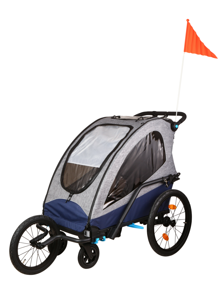 Econ- Way Econ-Way 3in1 Alu 2er Kinderwagen Fahrradanhänger & Joggingwagen faltbar inkl. Zubehör