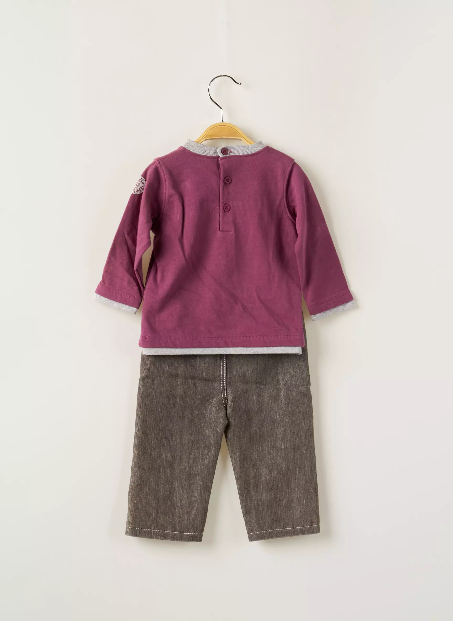 P Tites Canailles Ensembles Pantalon Garcon couleur violet