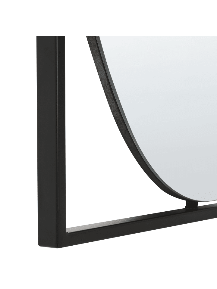 Beliani Wandspiegel NIBELLE in Schwarz - (W) 40 x (H) 60 x (L) 1 cm günstig kaufen onesize