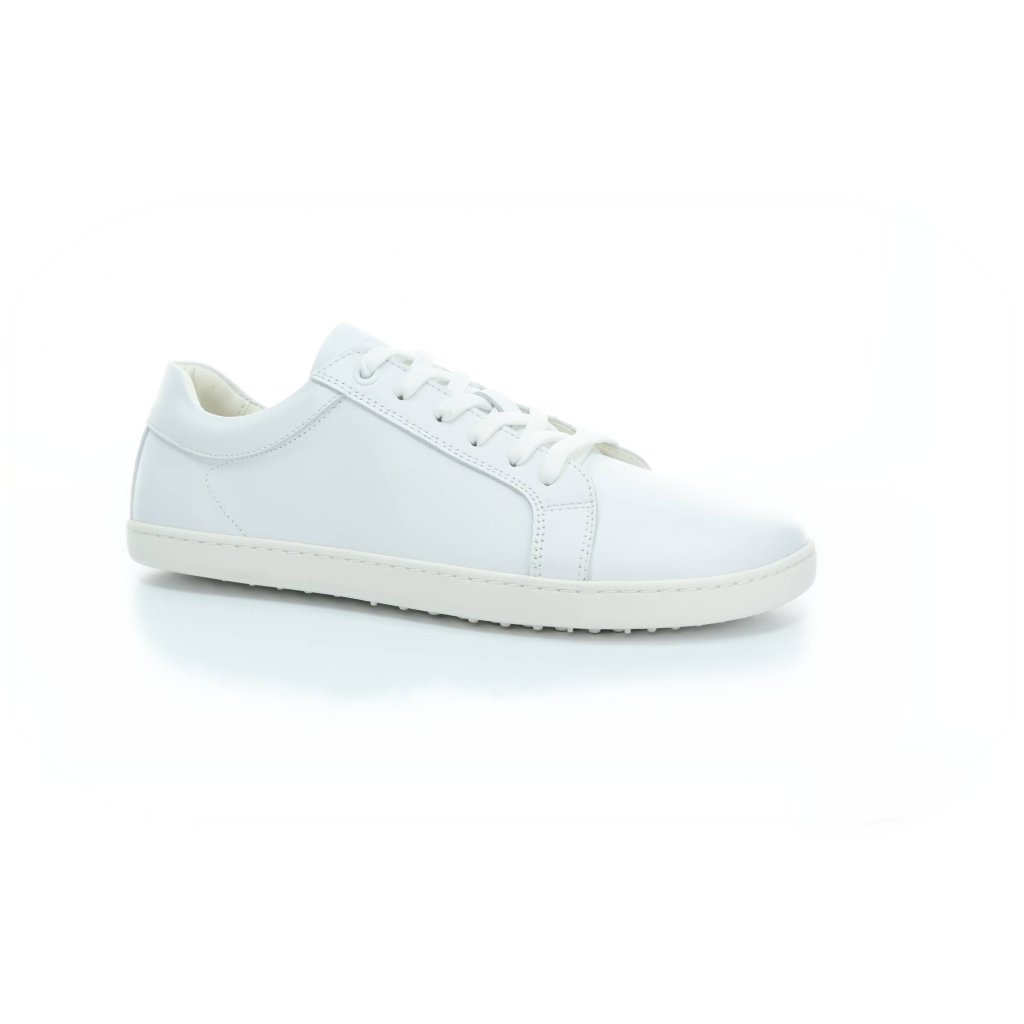 Shapen Feelin Uni White Leather Barfuß-Halbschuhe