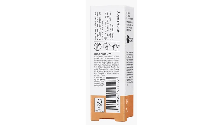 Nø Cosmetics shine tøday Retinoid Augen Roll-On 10 ml