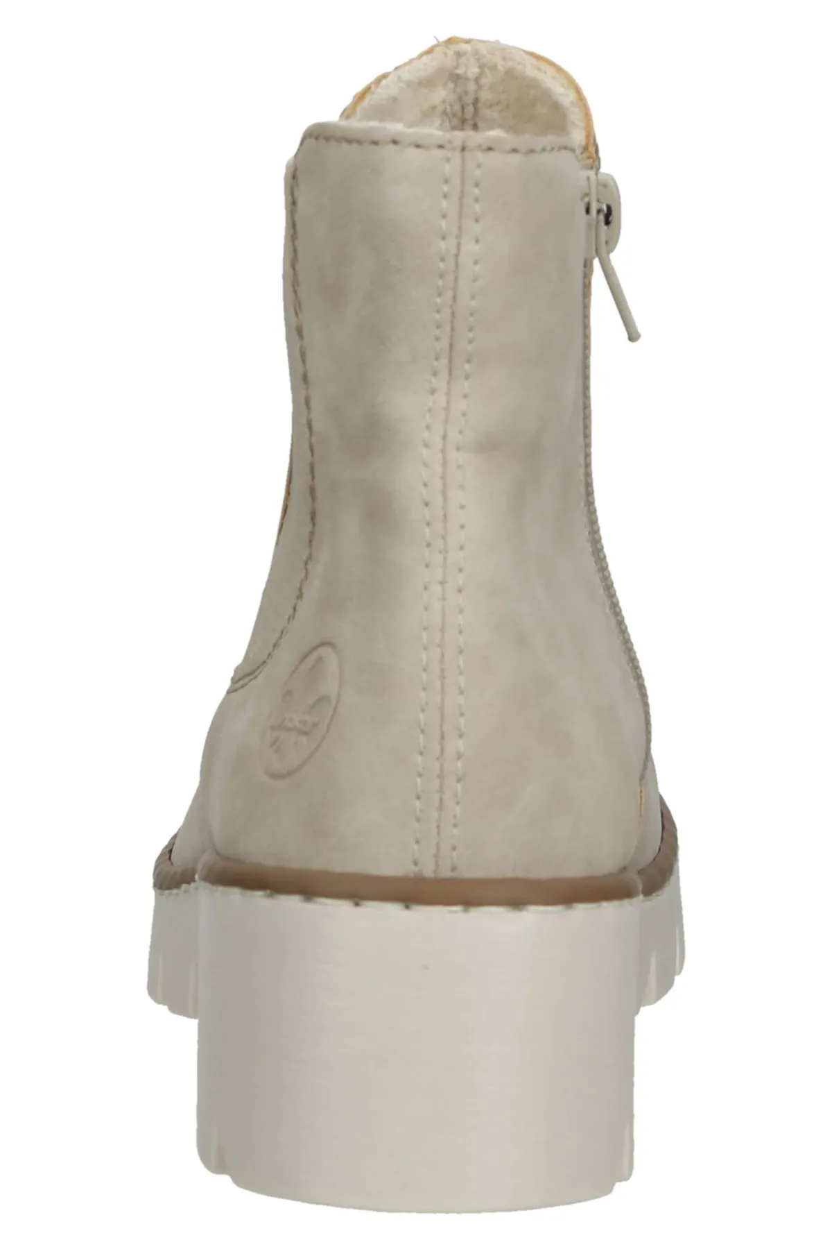 Rieker  Stiefelette - Beige - Flacher Absatz