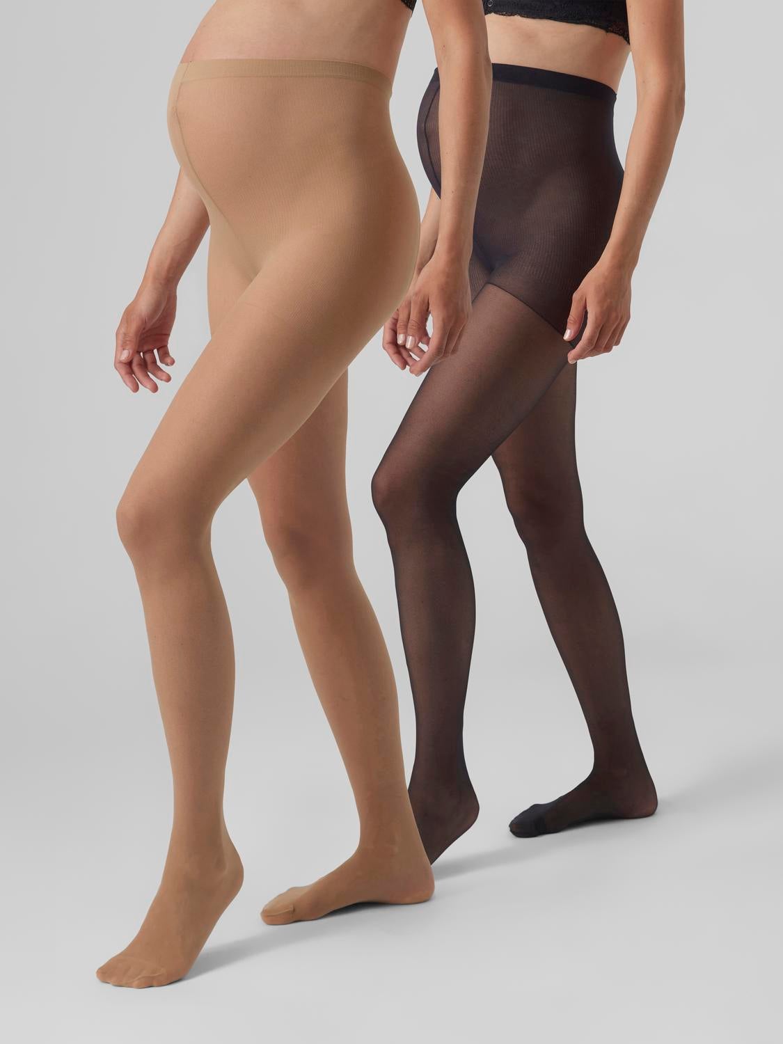 2er-Pack Umstands-Strumpfhose