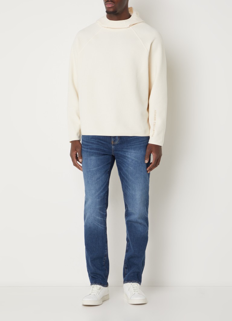 Felpa con cappuccio Armani Exchange strutturata ed elasticizzata