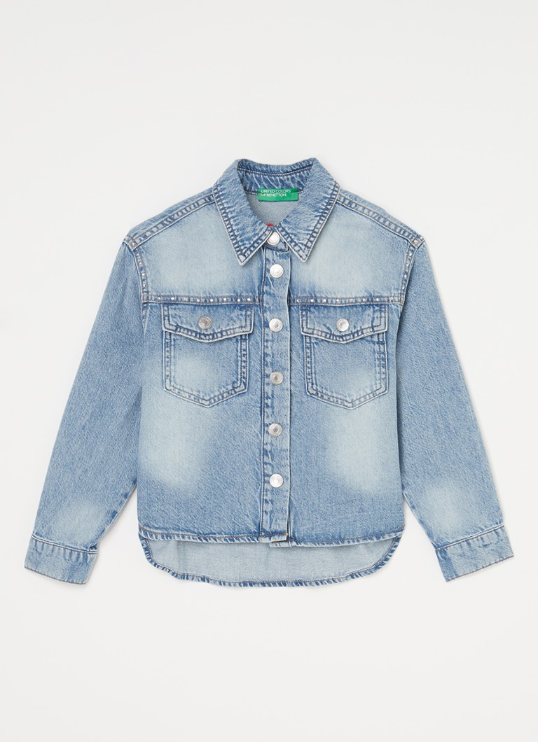 Benetton jeans jakna z okrasnimi kamni