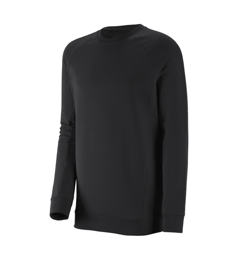 e.s. Sweatshirt cotton stretch, long fit