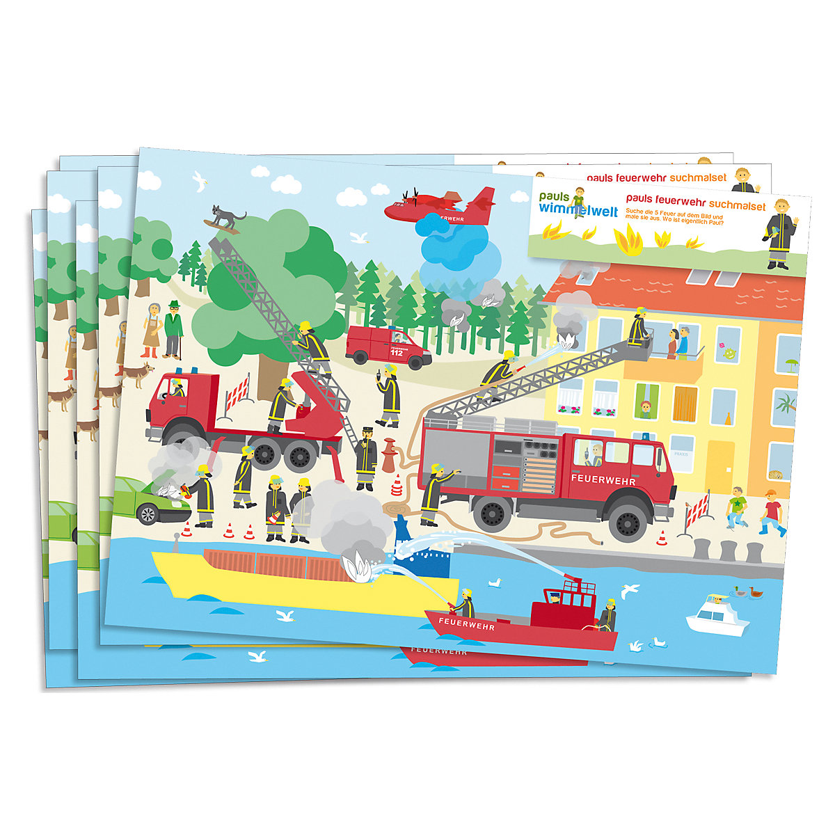 Partyset Feuerwehr, 51-tlg.