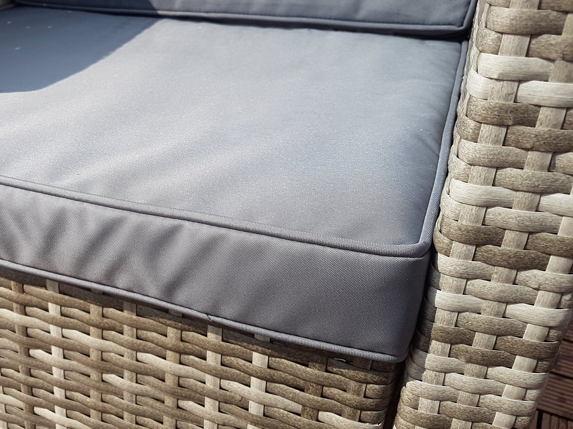 Swing&Harmonie Gartenlounge-Set Sitzgruppe Miami Rattan Sitzgarnitur für 4 Personen Gartenmöbel Set Polyrattan Sofa Lounge Garnitur