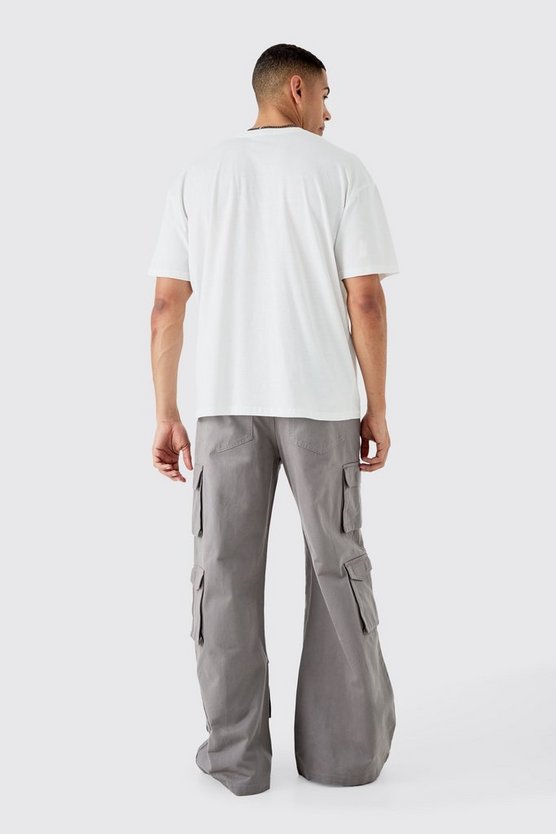 Oversize T-Shirt mit Totenkopf-Print