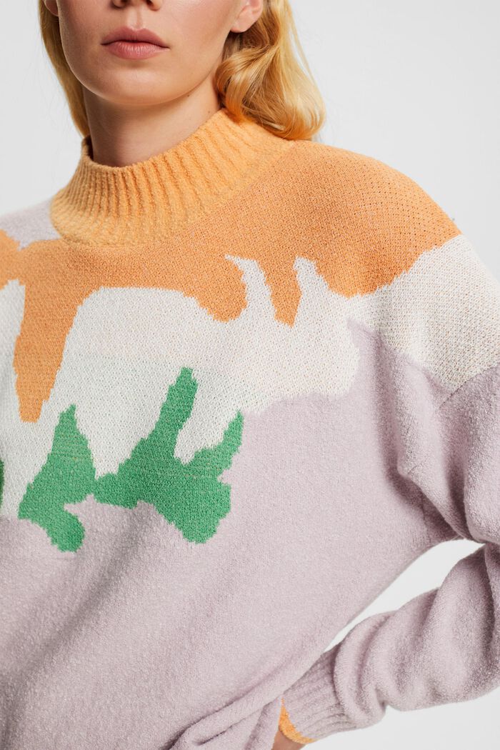 Mehrfarbiger Strickpullover