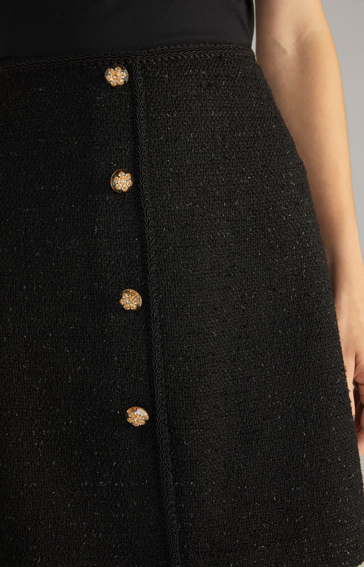 Tweed-Rock in Schwarz
