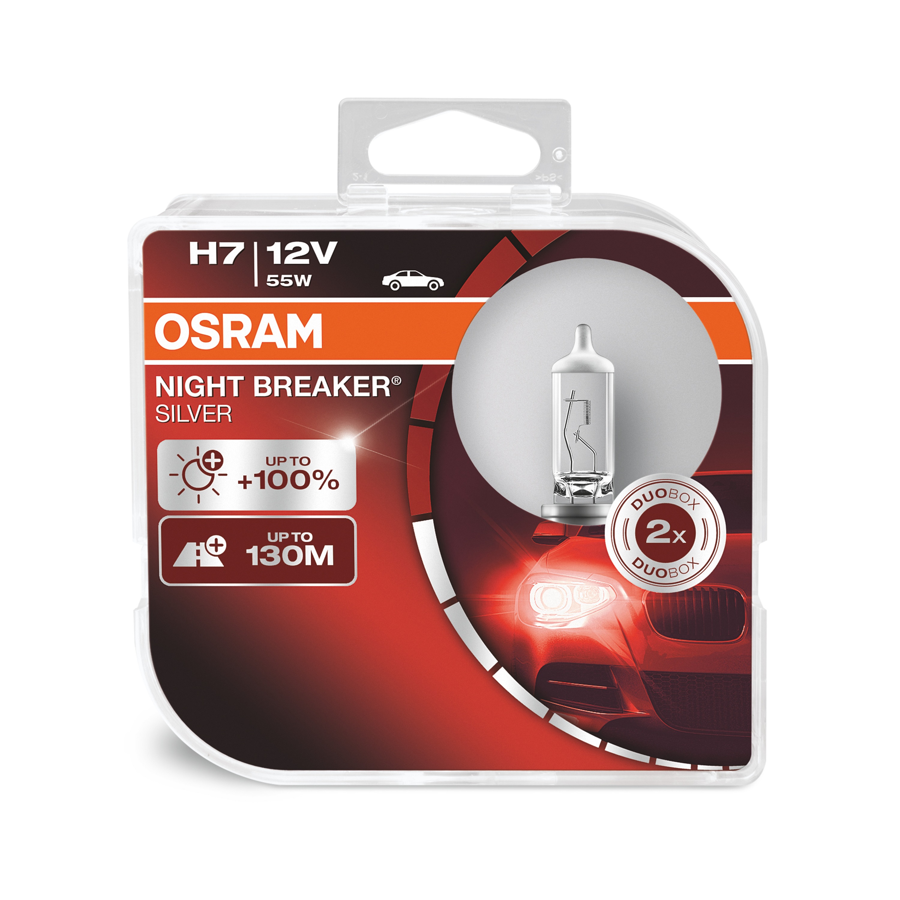 OSRAM Night Breaker Silver H7 12 V 55-W, 2 Stück - ATU
