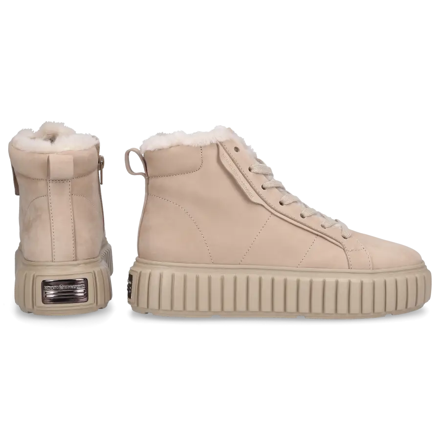 Kennel & Schmenger - Sneaker high ZAP Nubukleder - beige