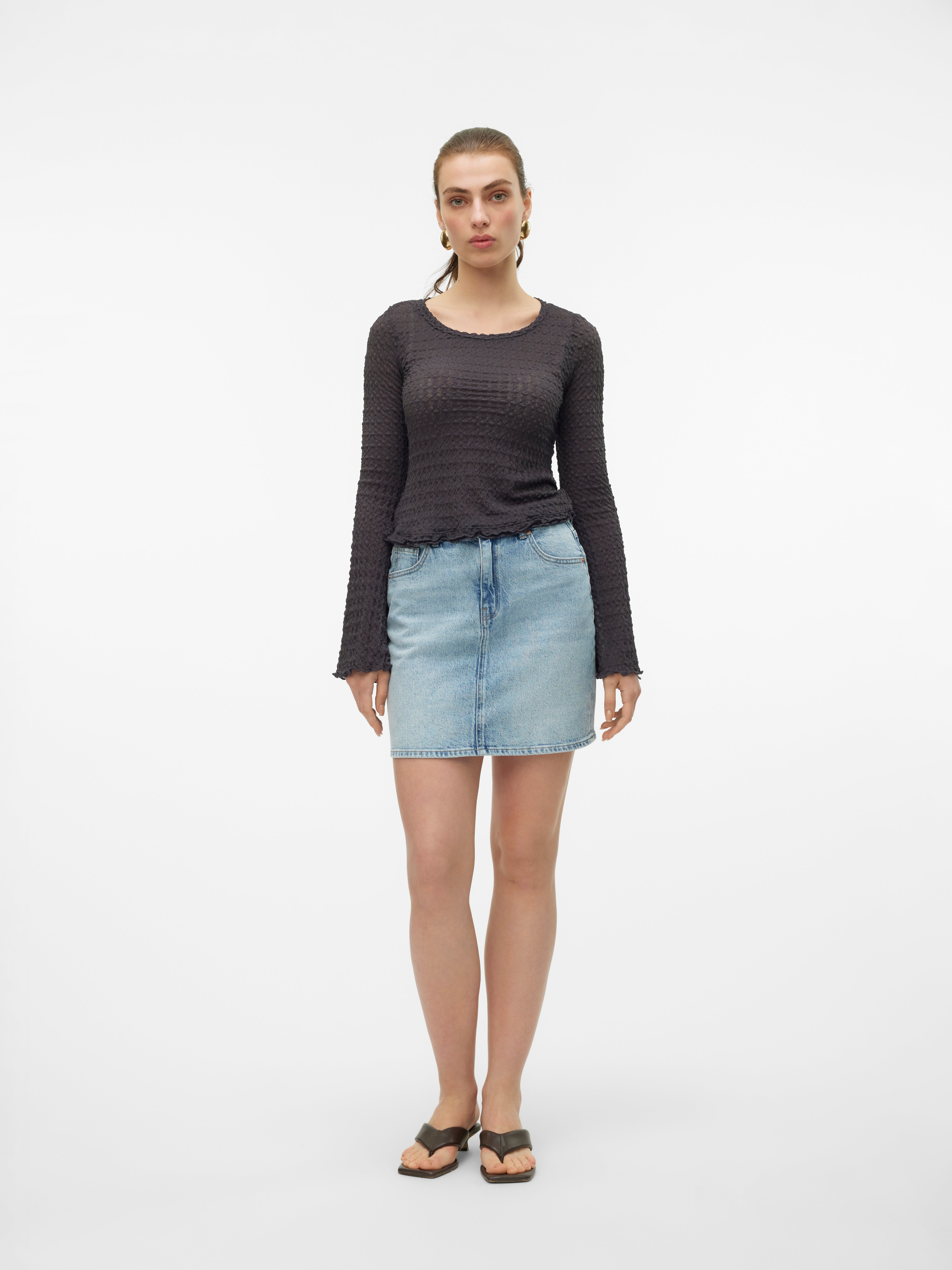 VMTESSA Hohe Taille Kurzer Rock