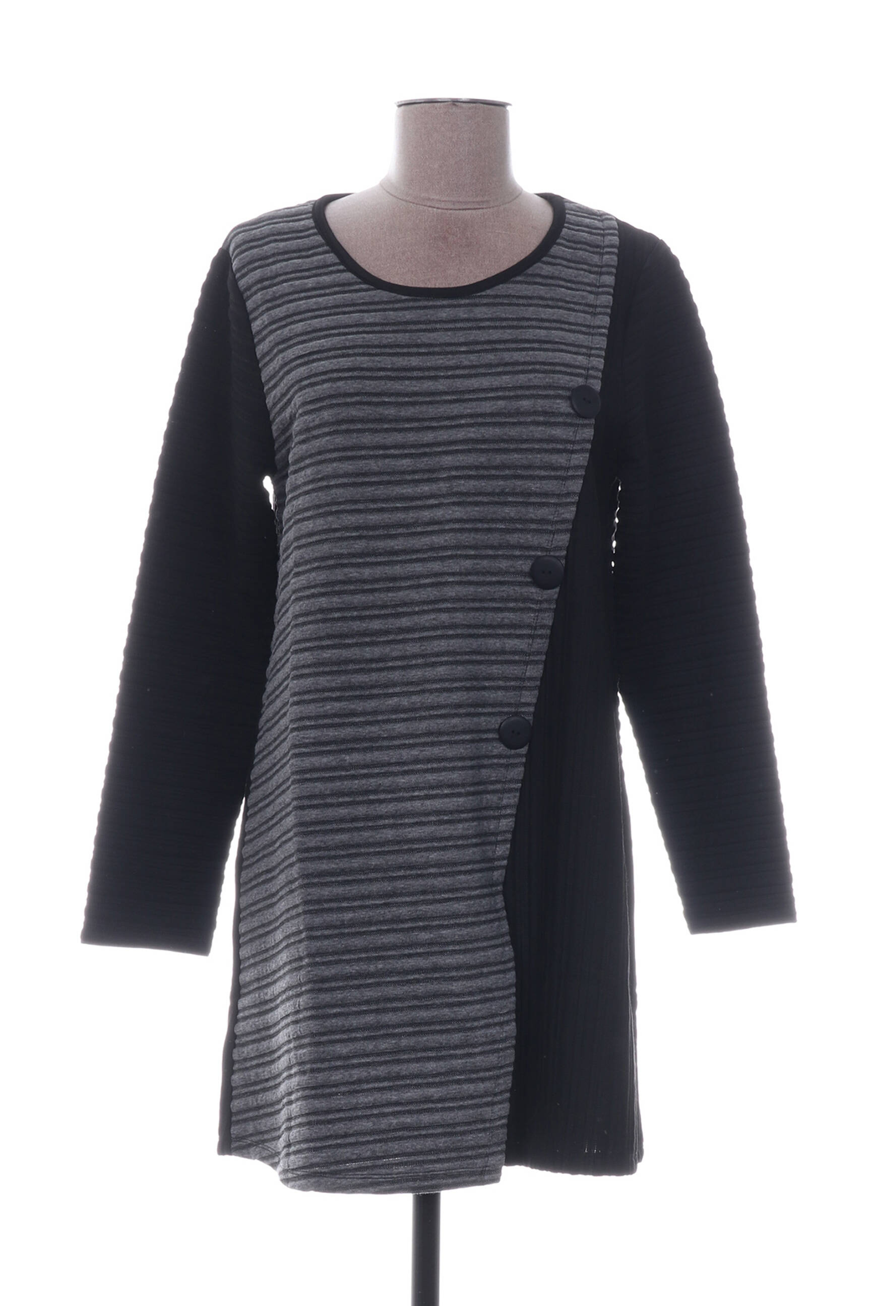 G Oze Tuniquemanchelongue Femme couleur gris