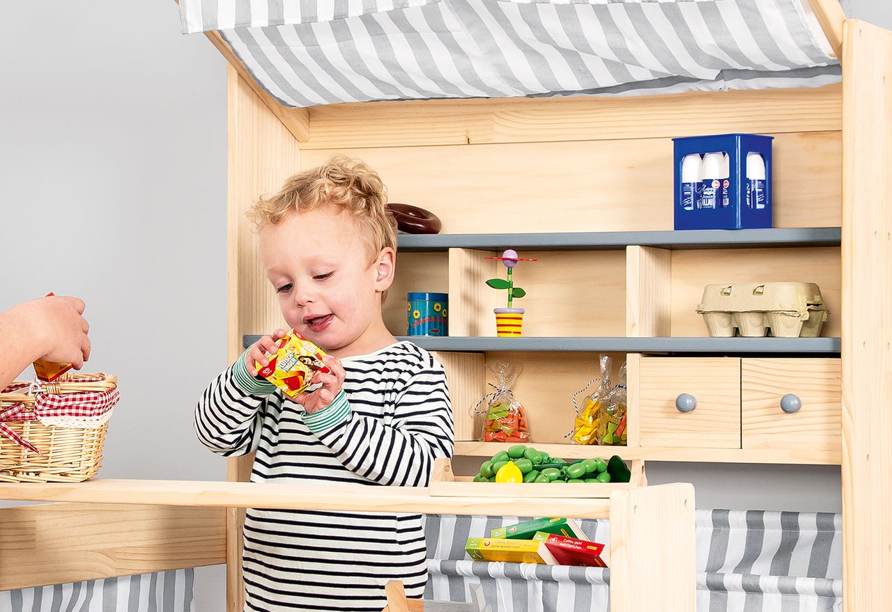 Pinolino Kinderträume Pinolino Marktstand Lucy, grau