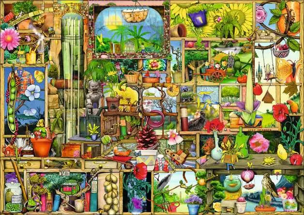 Puzzle 1000 Teile - Grandioses Gartenregal