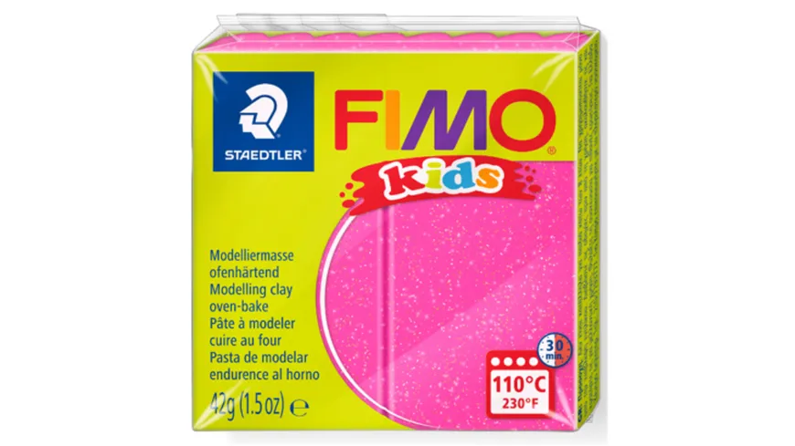 STAEDTLER Modelliermasse FIMO® Kids Glitter pink 42 g