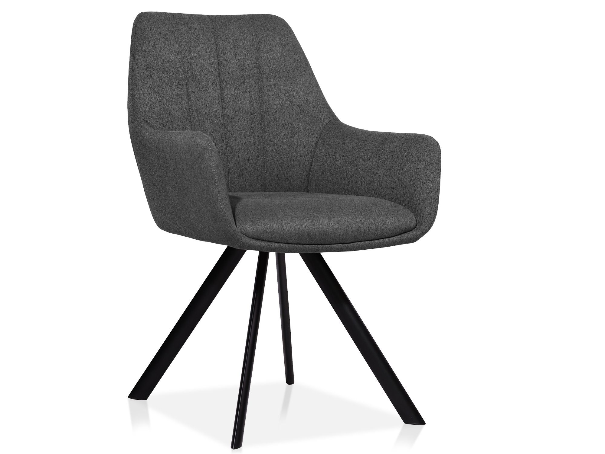 Moebel-Eins Schalenstuhl DAISI Schalenstuhl, Gestell schwarz, Stoffbezug, DAISI Schalenstuhl, Gestell schwarz, Stoffbezug