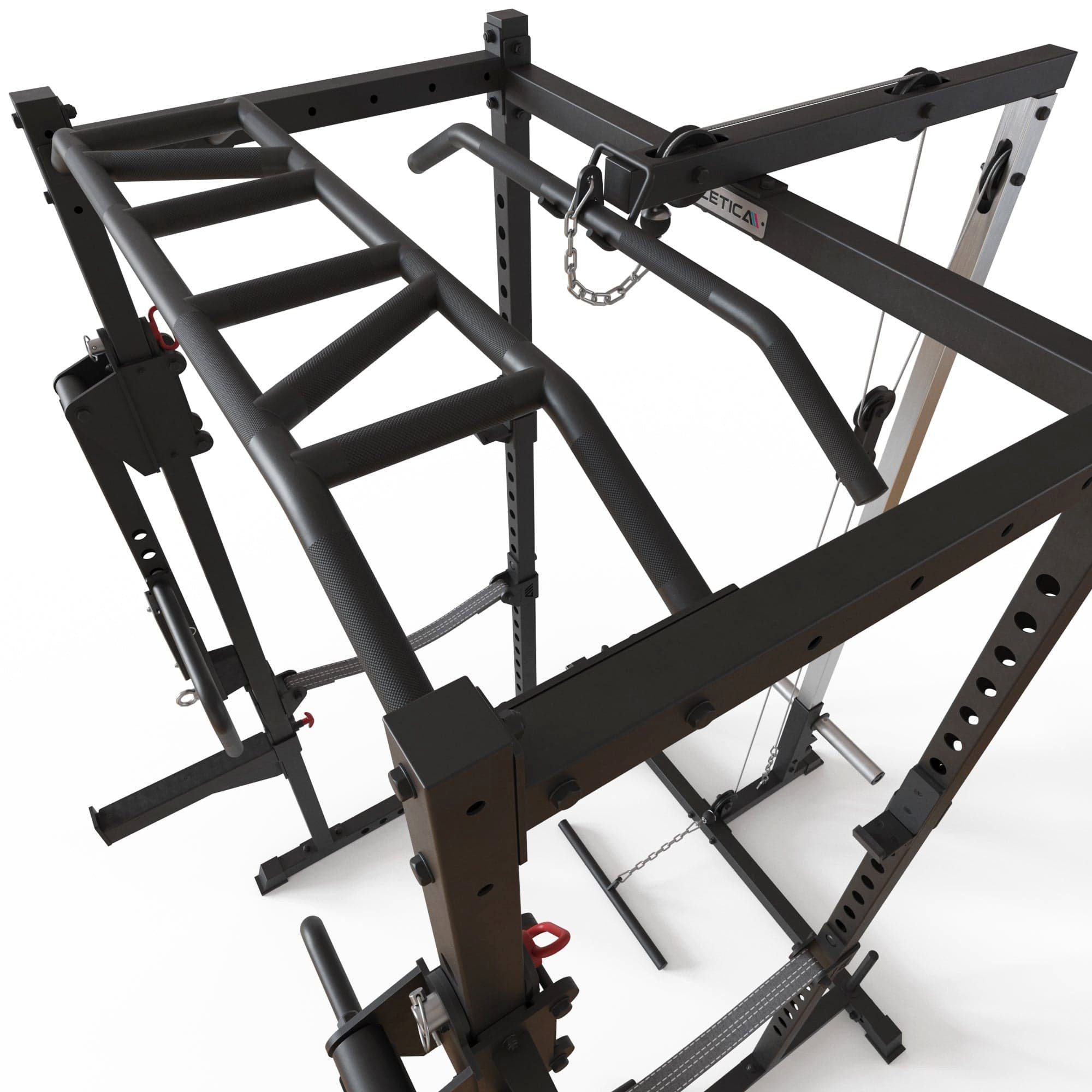 ATLETICA Power Rack R5-Boost Power Rack mit Jammer Arms, in zwei Höhen