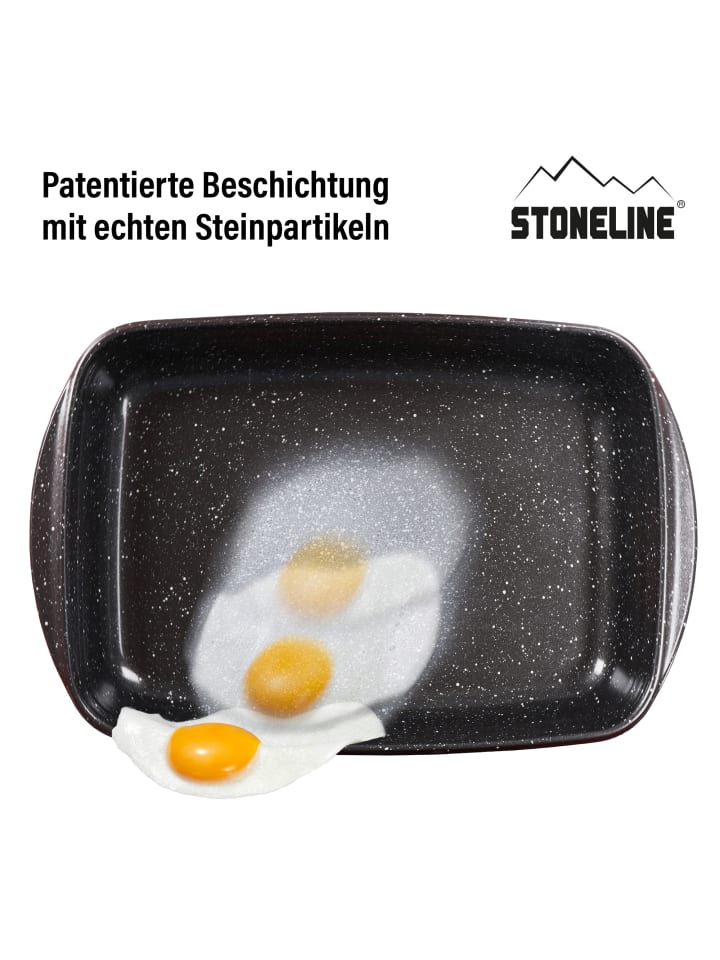 Stoneline Auflaufform Eckig Set 2-teilig in Rot günstig kaufen onesize