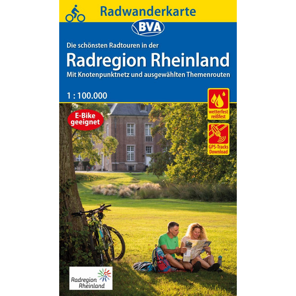 RADKARTE DIE SCHÖNSTEN RADTOUREN IN DER RADREGION RHEINLAND - Fahrradkarte