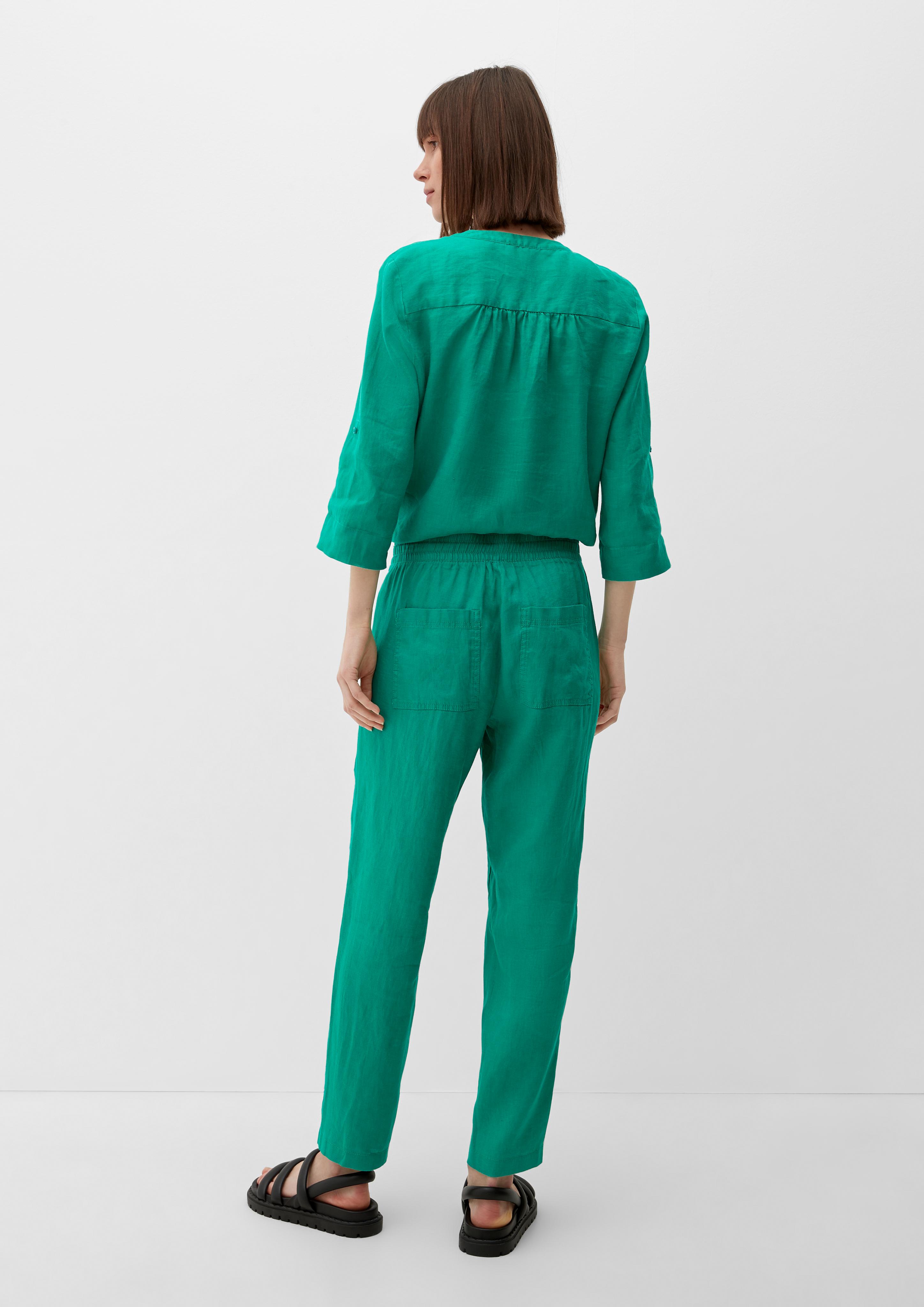 Relaxed: Leinenhose mit Elastikbund  2128991-7646