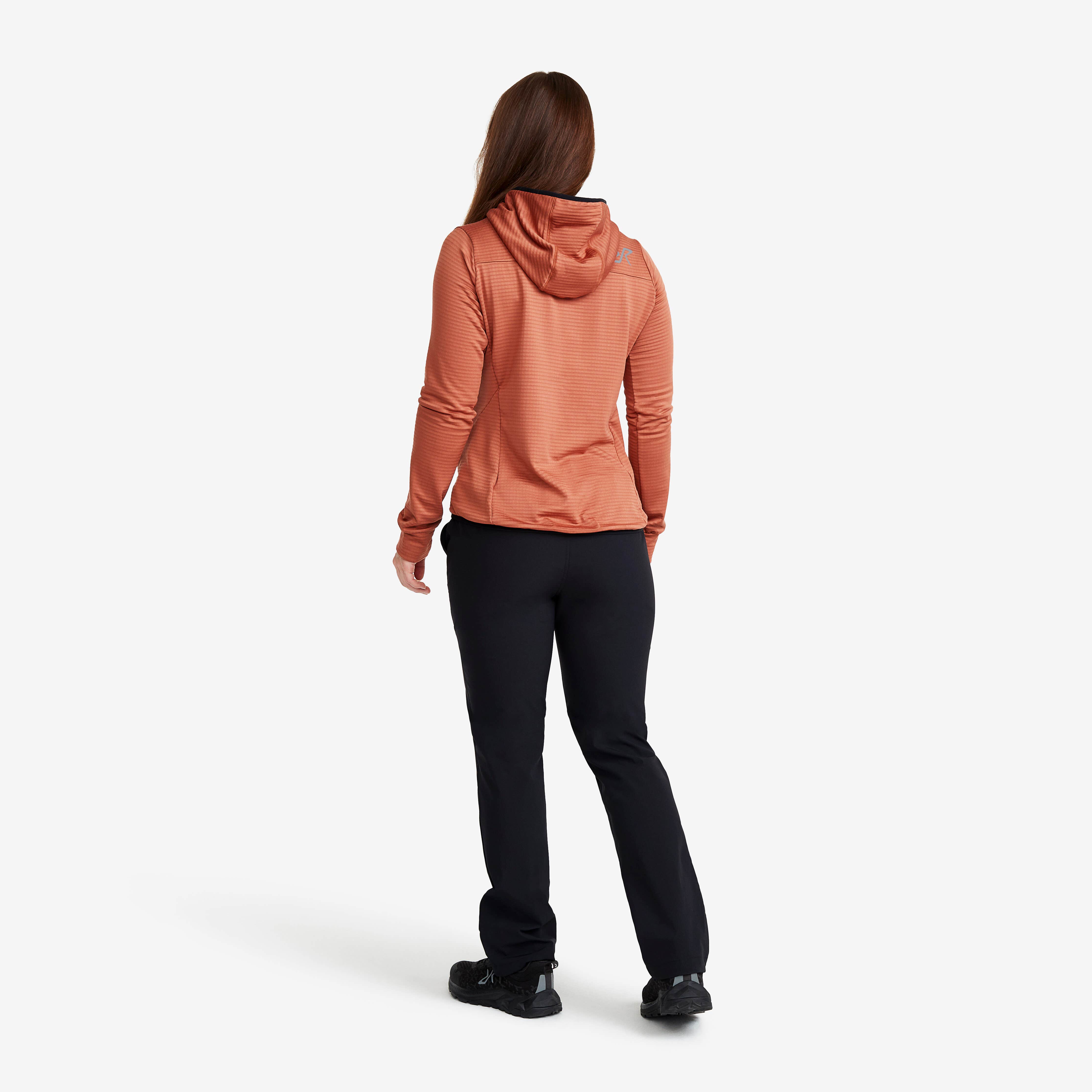 Waffle Hoodie Femme Copper Brown