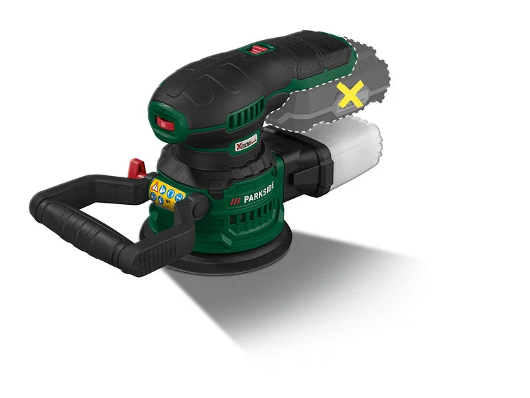 Lixadeira orbital aleatória sem fio PARKSIDE® PAEXS 20-Li B2, 20 V