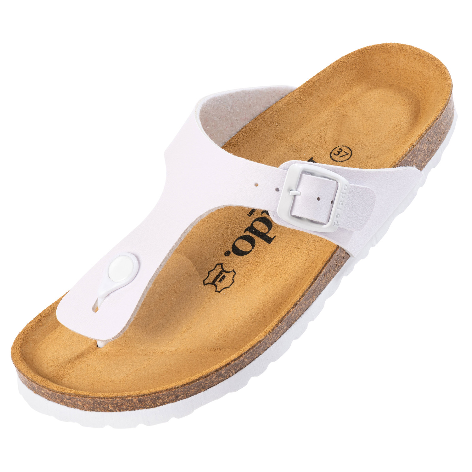 Palado Kos Matt, Zehentrenner, Damen, Weiß/Weiß