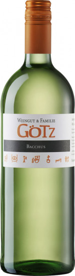 2022 Bacchus fruchtig halbtrocken 1,0 L - Familie Götz