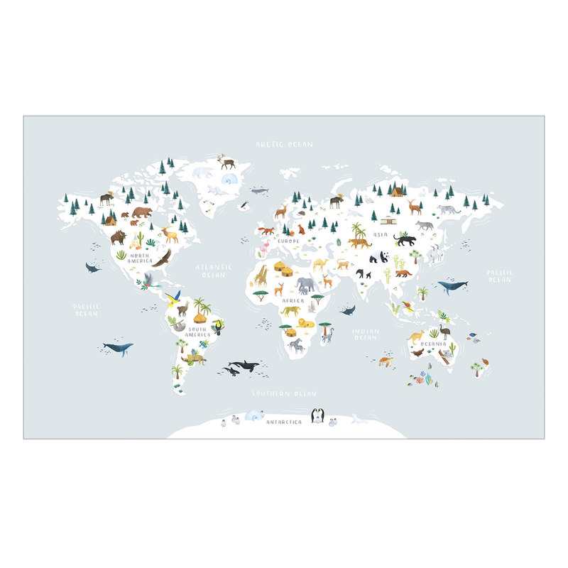 Décor mural papier pein Living earth Lilipinso and Co