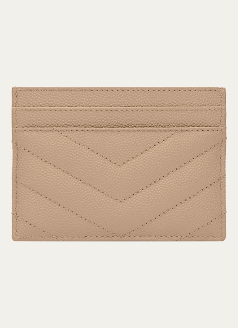 Suport card Saint Laurent Cassandre din piele de vițel