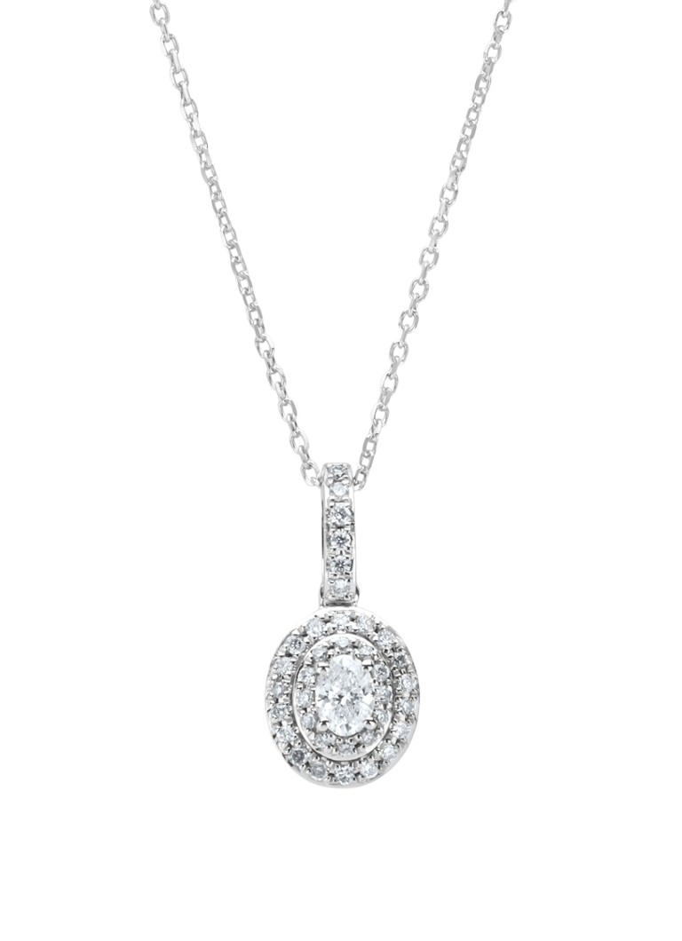 Diamond Point White gold pendant, 0.25 ct diamond, Petite Romance
