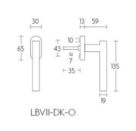 Formani 1503D020BMXX0 BASICS LB7-19-DK-O vippe-drejebeslag ikke-låseligt hvid
