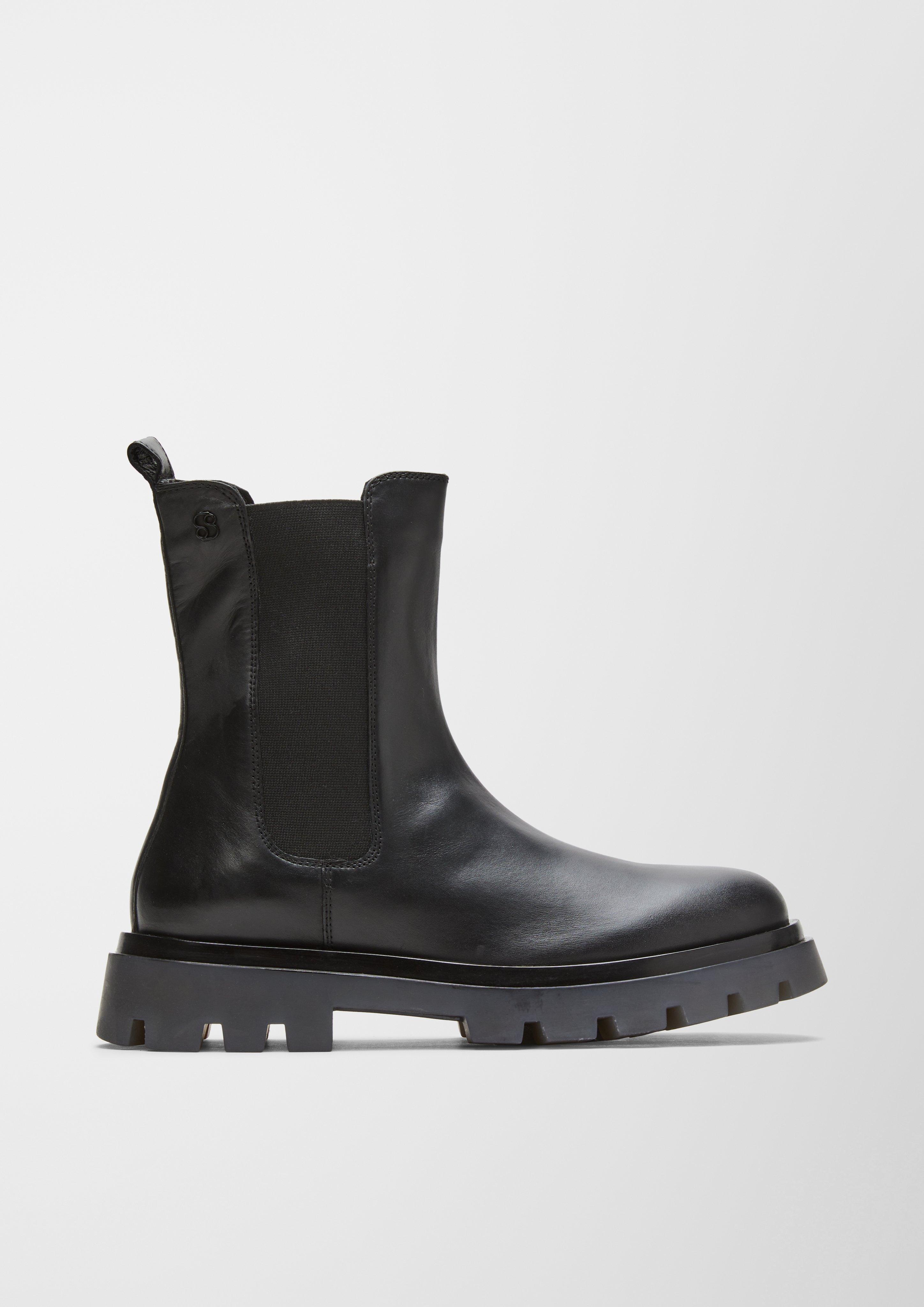 Gefütterte Lederstiefel  6006611-001