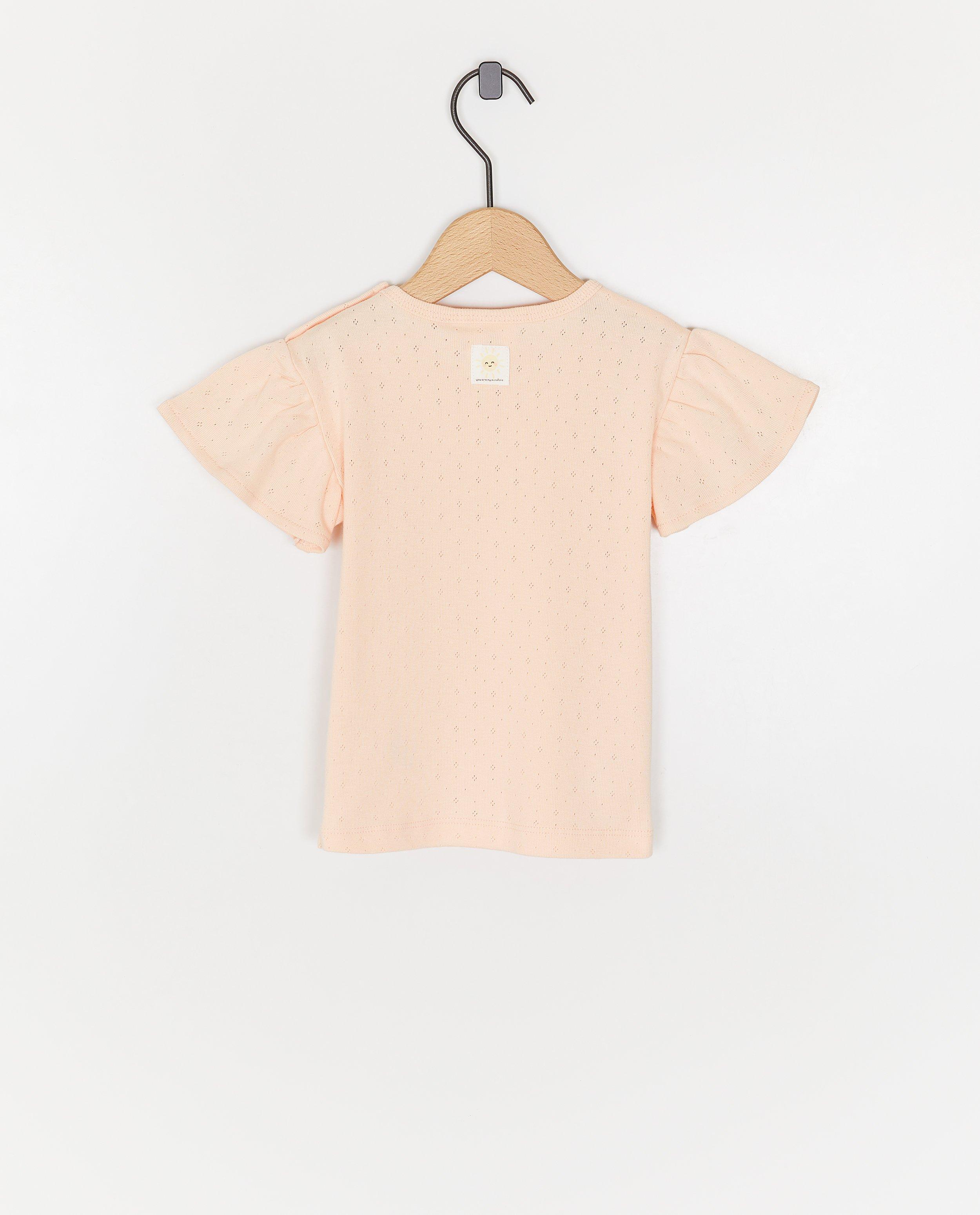 Tricou Feetje cu broderie portocalie