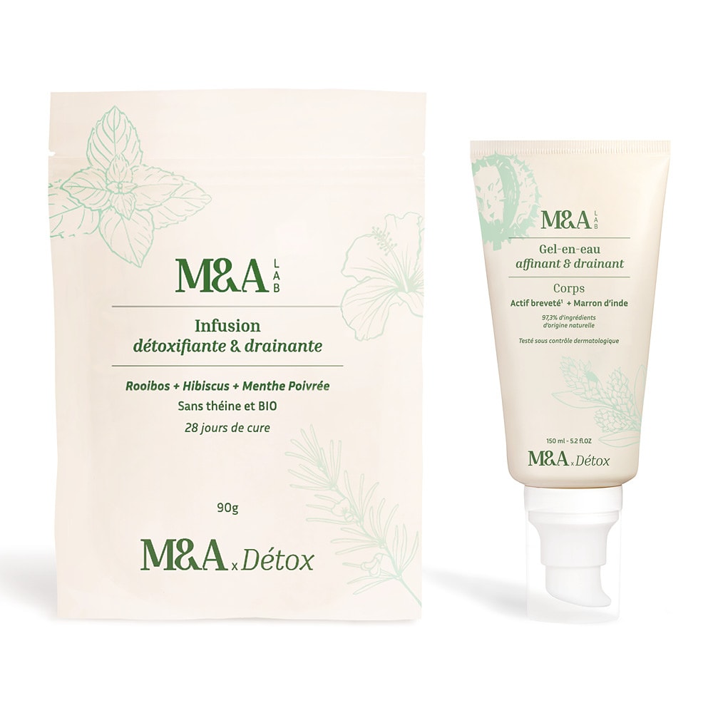 m&a lab La Routine Détox Mélange de plante à infuser + Crème corps