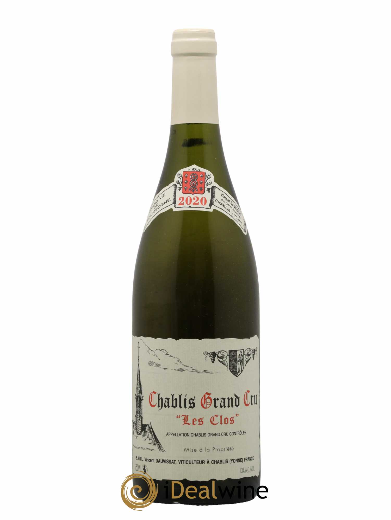 Chablis Grand Cru Les Clos Vincent Dauvissat (Domaine)  2020 - Lot de 1 Bouteille
