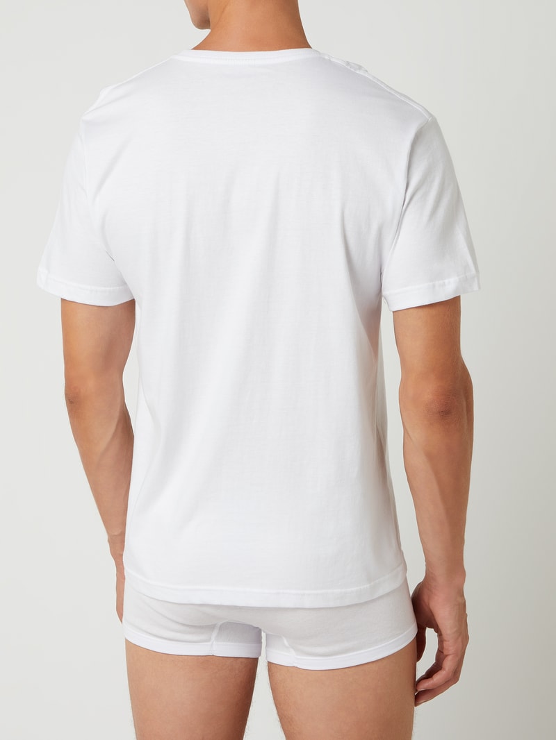T-Shirt aus Baumwolle im 2er-Pack in weiß