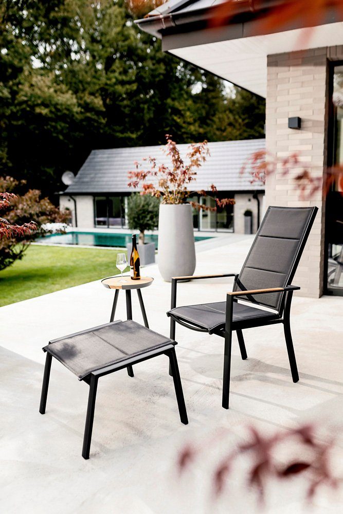 NIEHOFF GARDEN Gartenlounge-Hocker Niehoff Palos Hocker Aluminium/Textilen (1)