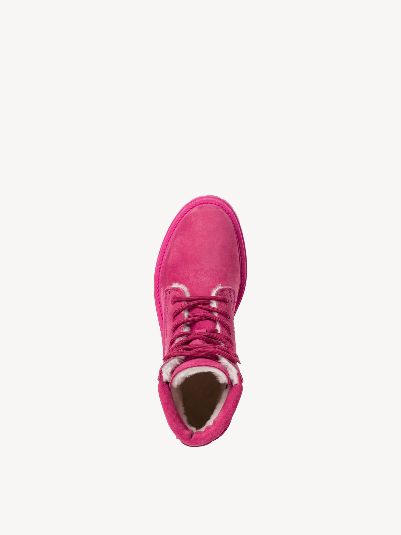 Bottine en cuir - rose fuchsia doublure chaude