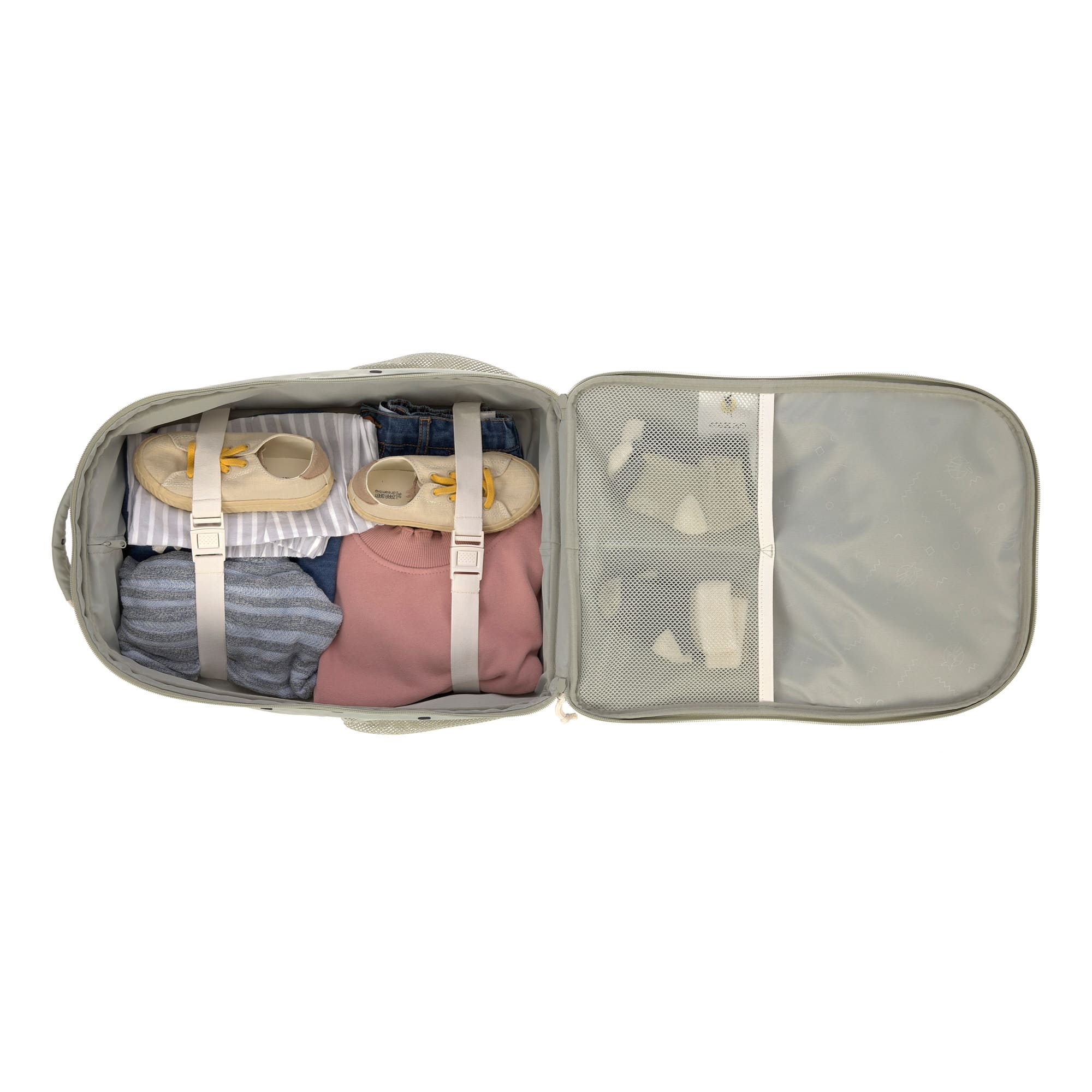 Kinderkoffer - Trolley Happy Prints, Oliv