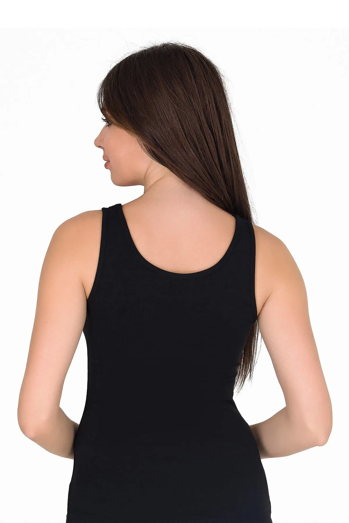 Sensu  Damen-Unterhemd aus Baumwoll-Lycra mit dicken Trägern