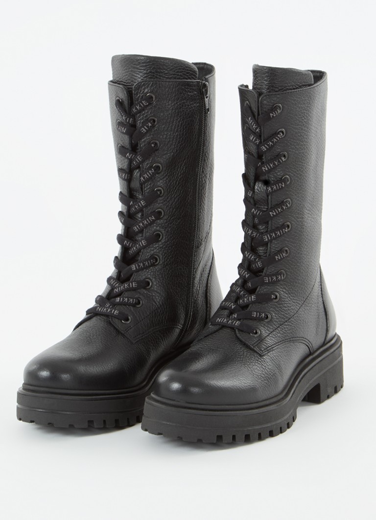 NIKKIE  Dewie biker boot van leer