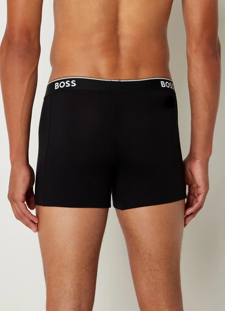 Lot de 3 boxers HUGO BOSS avec ceinture logotée