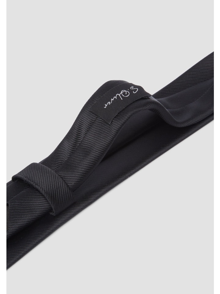 s.Oliver BLACK LABEL Krawatte in Schwarz günstig kaufen 1
