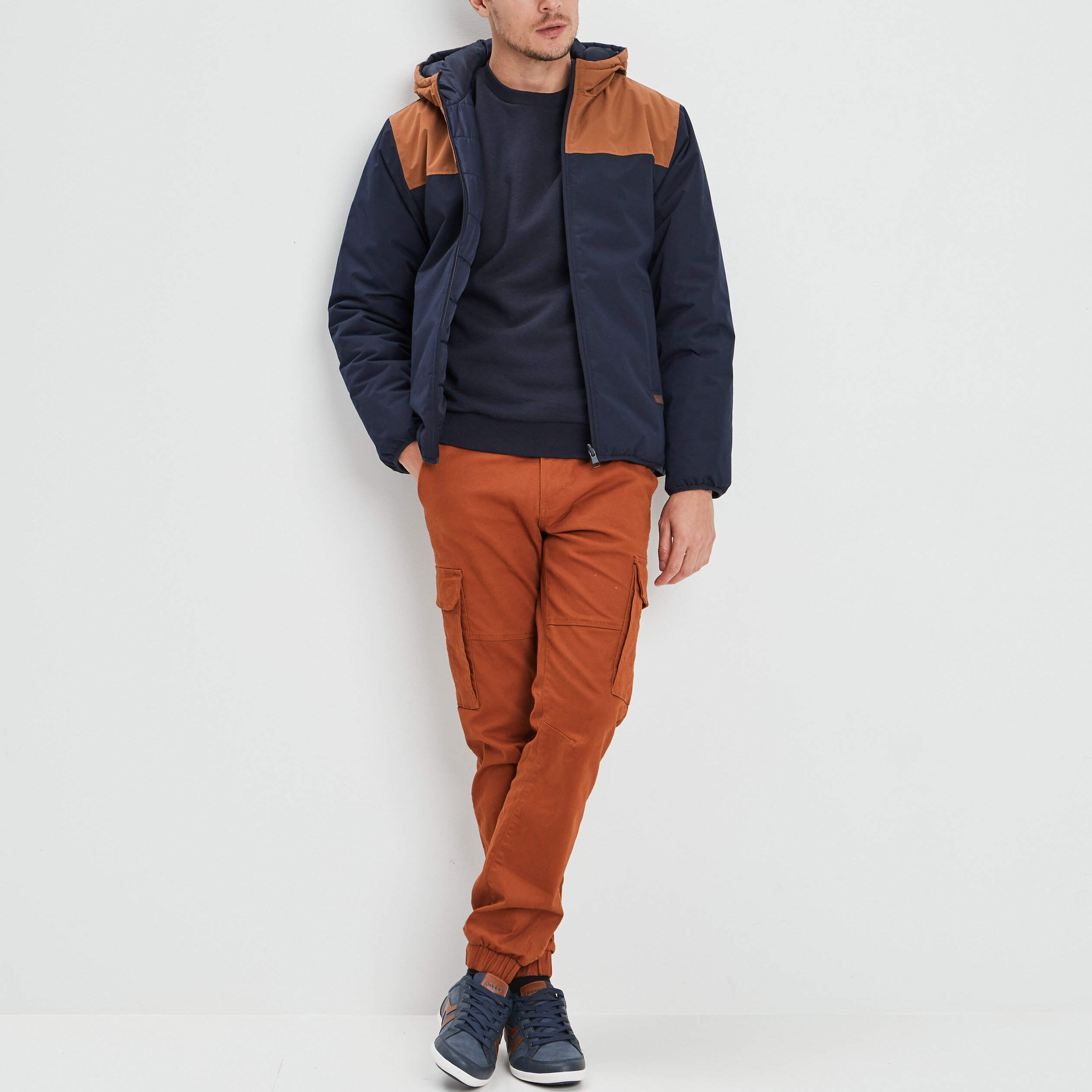 Sweat avec col rond bleu marine homme | La Halle