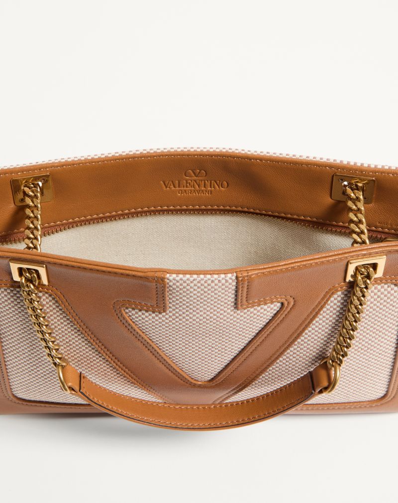 Valentino Garavani Viva Superstar Bolsa pequena de lona